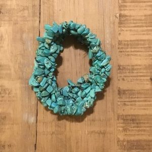 Turquoise Stone Stretch Bracelet